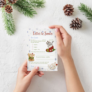 Plantilla de carta de navidades a Santa Claus