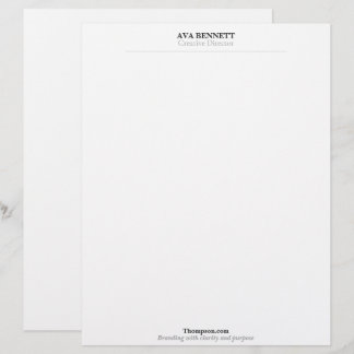 Plantilla de carta de negocios minimalista moderna