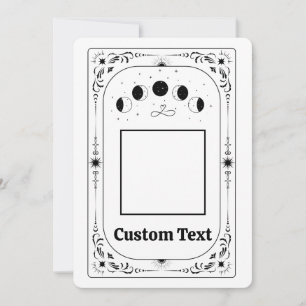 Plantilla de carta de tarot Foto personalizada Dam