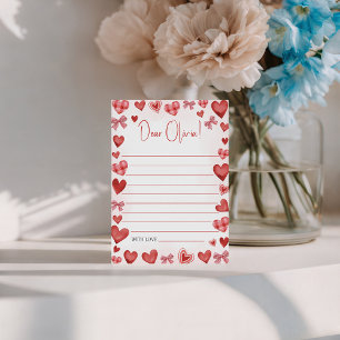 Plantilla de carta imprimible Sweetheart para niño