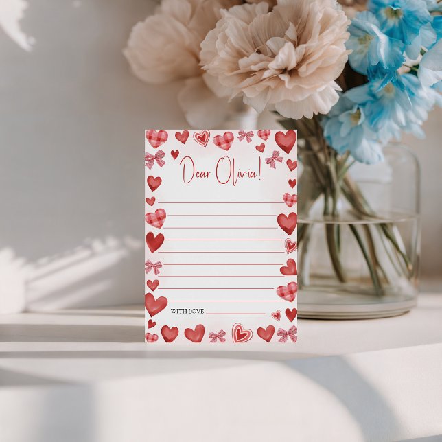 Plantilla de carta imprimible Sweetheart para niño (Subido por el creador)