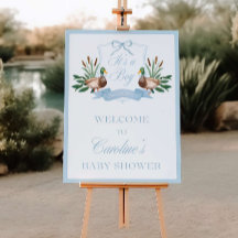 Plantilla de cartel de bienvenida para baby shower