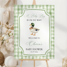 Plantilla de cartel de bienvenida para baby shower