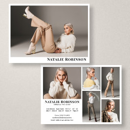 Plantilla de cartera de tarjetas de comp de fotogr