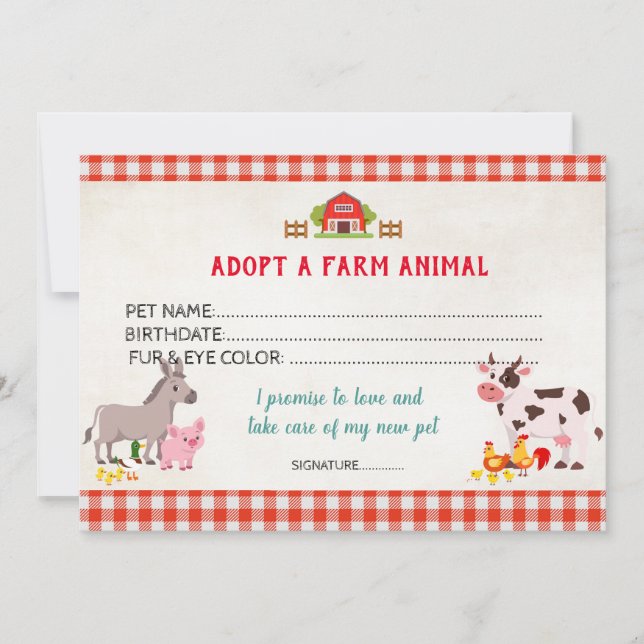 Plantilla de certificado de adopción de animales d (Anverso)