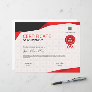 Plantilla de certificado de logro de personalizabl