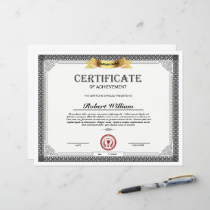 Plantilla de certificado de logro - Personalizable