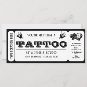 Plantilla de Certificado de Regalo de Boleto de Ta
