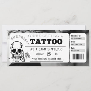 Plantilla de Certificado de Regalo de Boleto de Ta