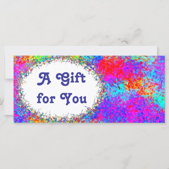 Plantilla de certificado de regalo de celebración (Anverso)