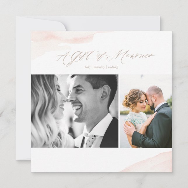 Plantilla de certificado de regalo de fotografía (Anverso)