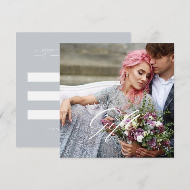 Plantilla de certificado de regalo de fotografía (Anverso / Reverso)