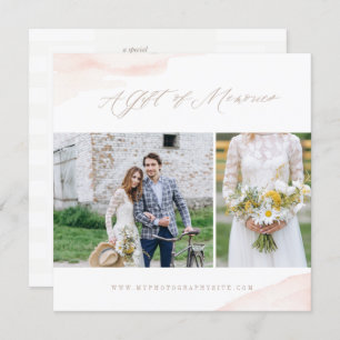 Plantilla de certificado de regalo de fotografía