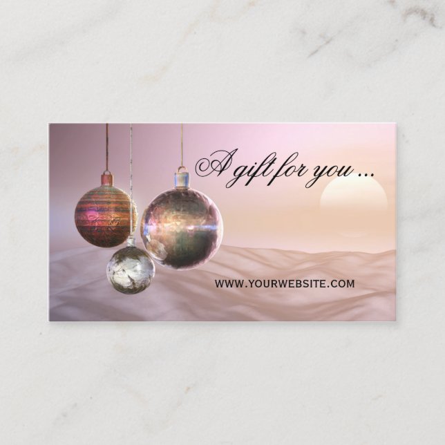 Plantilla de certificado de regalo de Navidad chic (Anverso)