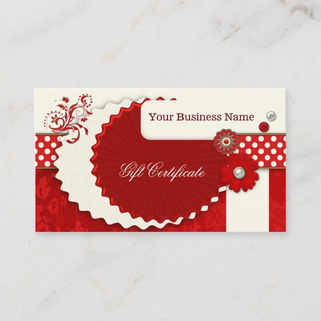 Plantilla de certificado de regalo de Navidad en r (Anverso)