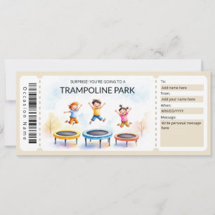 Plantilla de certificado de regalo de parque de tr