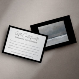 Plantilla de certificado de regalo de Personalizab