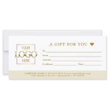 Plantilla de certificado de regalo minimalista bei