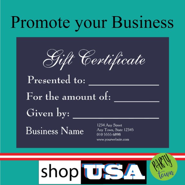 Plantilla de certificado de regalo Nuevo presupues (advertising and promotion)