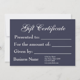 Plantilla de certificado de regalo Nuevo presupues