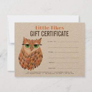 Plantilla de certificado de regalo para empresas O