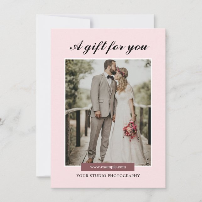 Plantilla de certificado de regalo para fotógrafos (Anverso)