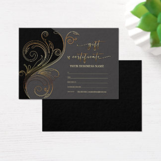 Plantilla de certificado de regalo personalizable