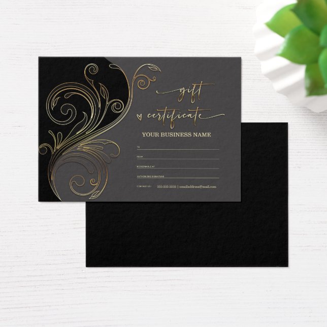 Plantilla de certificado de regalo personalizable  (Escritorio)