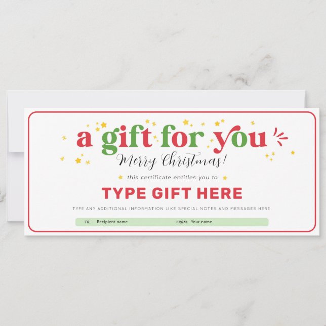 Plantilla de certificado de vale de regalo de Navi (Anverso)
