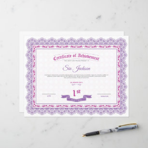 Plantilla de certificado profesional de logro