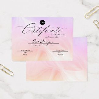 Plantilla de certificado simple - Efecto holográfi