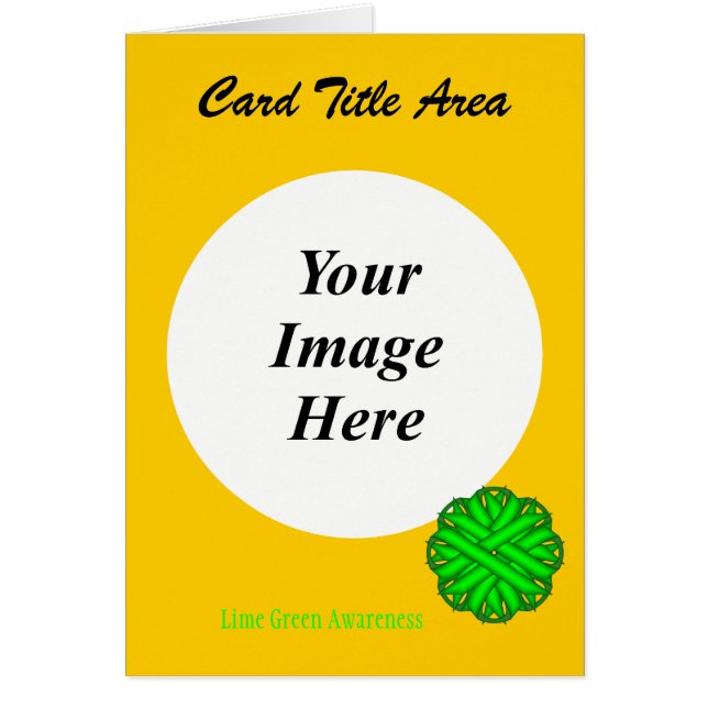 Plantilla de cinta de flor verde lima de K Yoncich (Frente)