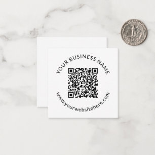Plantilla de código QR cargada con texto editable