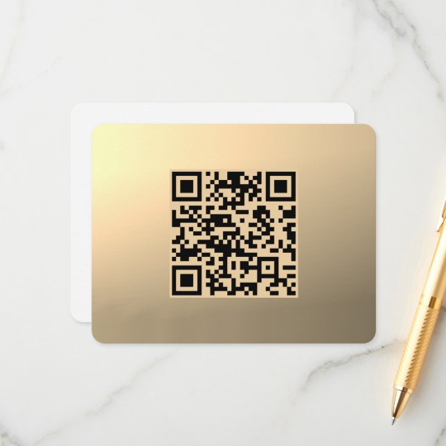 Plantilla de código QR editable instantáneamente | (Anverso/Reverso In Situ)