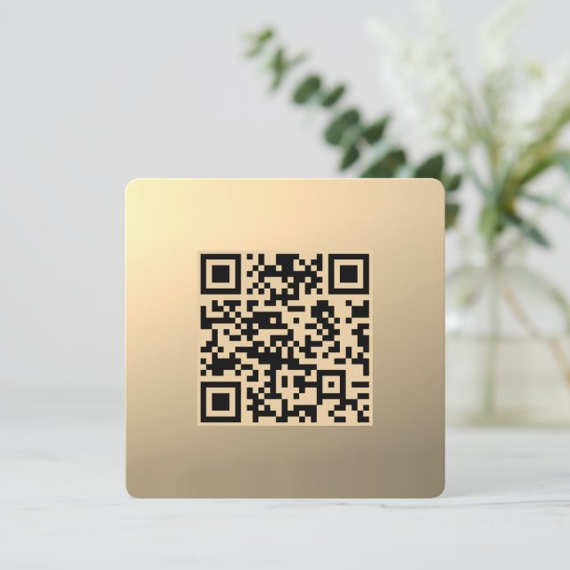 Plantilla de código QR editable instantáneamente | (Anverso de pie)