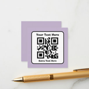 Plantilla de código QR escaneable con texto editab