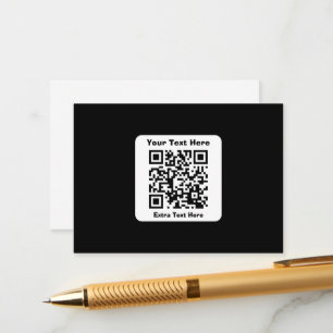 Plantilla de código QR escaneable con texto editab