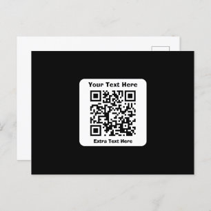 Plantilla de código QR escaneable con texto editab
