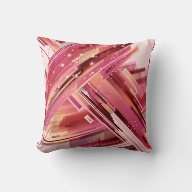 Plantilla de Cojín decorativo de monograma moderno (Anverso)