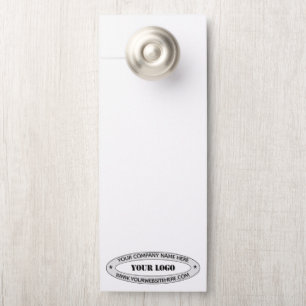 Plantilla de colgador de puerta de personalizado y