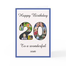 Plantilla de Collage de fotos de cumpleaños número