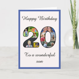 Plantilla de Collage de fotos de cumpleaños número