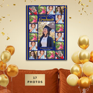 Plantilla de collage de fotos de graduado Congrats