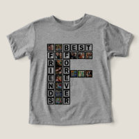 Plantilla de Collage de fotos de los mejores amigo