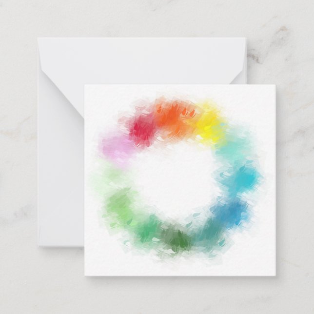 Plantilla de colores arcoiris abstractos elegantes (Anverso)