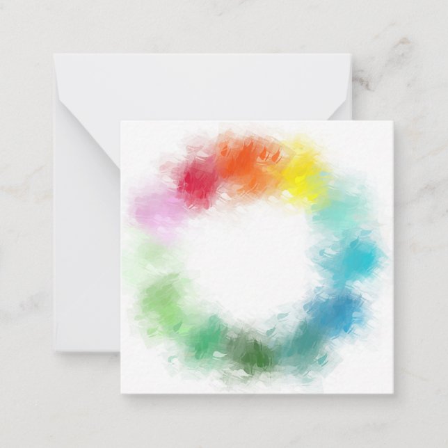 Plantilla de colores arcoiris de personalizado ele (Anverso)