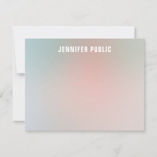 Plantilla de colores elegantes de escritura monogr (Anverso)