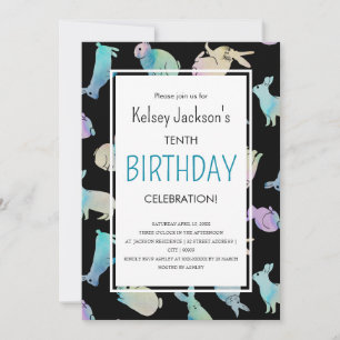 Plantilla de conejo de conejo de conejo de color s