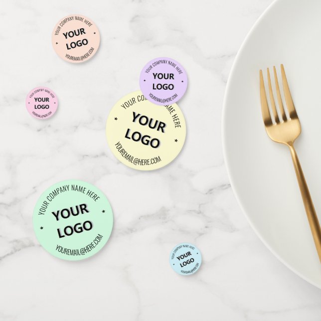 Plantilla de confetti de Fiesta de texto de logoti (Grupo)