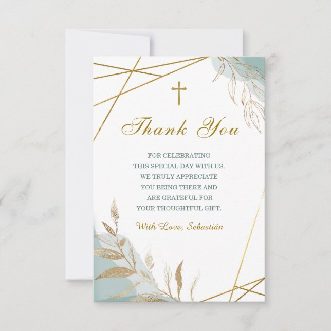 Plantilla de confirmación de agradecimiento (Anverso)